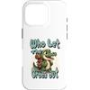 Trekking e sopravvivenza in campeggio Al Custodia per iPhone 16 Pro Zaino da trekking Who Let The Crocs Out Gator Croc Trekking
