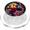 Cool Dogs Enjoy Music Illustration Art S Cool Cocker Spaniel Dog Cuffia Musica Art Natale PopSockets PopGrip per MagSafe