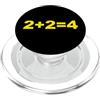 2 Plus 2 Equals 4 2 Più 2 Uguale 4 PopSockets PopGrip per MagSafe