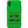 AC/DC Custodia per iPhone X/XS Ufficiale AC/DC PWR UP Stitch Pixels Christmas
