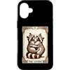 Raccoon Designs Custodia per iPhone 16 Plus Raccoon Tarocchi Carta Gli Amanti Divertente Raccoon
