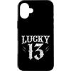 Merch Maniacs Custodia per iPhone 16 Plus Numero 13 FORTUNATO