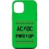 AC/DC Custodia per iPhone 12/12 Pro Ufficiale AC/DC PWR UP Stitch Pixels Christmas