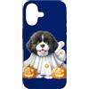 Halloween Dog Ghost Dog Costume Pumpkin Custodia per iPhone 17 Bianco e nero Halloween Cane Fantasma Cane Costume Zucca