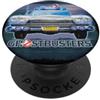 Ghostbusters Ecto 1 Car Front View 1984 Titolo Testo Vibrante PopSockets PopGrip Adesivo