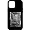 Grandio Design Geeky Computer & IT Novel Custodia per iPhone 12 Pro Max Computer Builder Scheda Madre Circuito Divertente PC Nerd