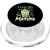 Funny Matcha Green Bubble Tea Latte Boba Tè verde Matcha Bubble Latte Boba Ti amo So Matcha PopSockets PopGrip per MagSafe
