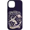 Cosmic Orbit Frontier Custodia per iPhone 14 Carino Astronauta Spazio Motivazione Progresso Citazione