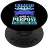 Wholesome Church Style With Christian Bi Creato con uno scopo stabilito 1990 Bibbia Tema Compleanno PopSockets PopGrip Adesivo
