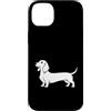 JustForDogLovers Custodia per iPhone 14 Plus Bassotto carino, amante dei cani