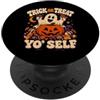 Trick Or Treat Yourself Ghost Halloween Trucco o scherzare te stesso fantasma Halloween PopSockets PopGrip Adesivo