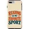 Book Nook Corner Custodia per iPhone 7 Plus/8 Plus Lettore di sport preferito per gli amanti dei libri di lettura divertente