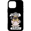 I like Coffee My Pug and 3 people Pug Mo Custodia per iPhone 16 Pro Max Mi piace il caffè My Pug Lover Pug Dogs Cute Pug Face Funny Pug