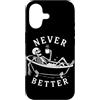 Funny Skeleton Never Better Halloween Sk Custodia per iPhone 17 Never Better Skelet - Scheletro per vasca da bagno, per Halloween