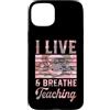 Camo Aesthetic High School Merch for Tea Custodia per iPhone 15 Plus Vivo E Respiro Insegnamento