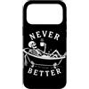Funny Skeleton Never Better Halloween Sk Custodia per iPhone 17 Pro Max Never Better Skelet - Scheletro per vasca da bagno, per Halloween