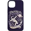 Cosmic Orbit Frontier Custodia per iPhone 13 Carino Astronauta Spazio Motivazione Progresso Citazione