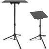 Pyle PLPTS2 Supporto Notebook da DJ e Proiettore, Treppiede Regolabile in Altezza fino a 89 cm con Dimensioni della Piastra di 35,56 cm x 27,94 cm, Supporto Laptop Scrivania, Palco o Studio