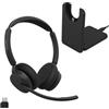 Jabra Evolve3 45 cuffie biauricolari wireless Bluetooth con microfono, USB-C, UC