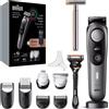 Braun BeardTrimmer BT9420+KCG Rasoio di sicurezza 298407 batteria ricaricabile bw/gr 6 accessori (298407)