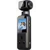 Zimilo Action Camera, fotocamera ruotabile a 270°, compatta, stabilizzata, obiettivo grandangolare, trasmissione WiFi, connessione wireless, nera