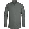 HISDERN Camicia Uomo Manica Lunga Elegante Camicia Collo Coreana Uomo Slim Fit Casual Cotone Camicie Elasticizzata No Stiro Uomo con Tasca S-4XL