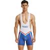 Wayonge Body sportivo da uomo per wrestling attivo o allenamento tute sportive da uomo senza maniche
