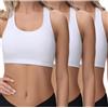 wirarpa Reggiseno Senza Ferretto Donna Cotone Senza Imbottitura 3 pz | Racerback Bralette, Spalla Larga, Sostegno Leggero, Confortevole Traspirante Intimo