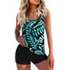 uxxnjfg Tankini Donna Curvy Costume Donna Due Pezzi Senza Segni Abbronzatura Casual Costumi da Bagno Tankini Coordinati Estivi Moda Abbigliamento Contenitivo Due Pezzi Mare