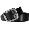 ROYALZ vintage Cintura in Pelle Donna in Pelle di Bufalo 38mm Larga per Jeans Accorciabile Cinta in Vero Cuoio