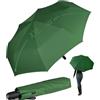 iX-brella Ombrello tascabile XXL con apertura e chiusura automatica, grande tetto da 122 cm, Verde scuro, 122 cm