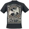 Led Zeppelin Madison Square Garden 1975 Unisex T-Shirt Nero 100% Cotone Regular