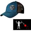 YUSENGMOO Cappellino da baseball mimetico nero con sigillo della marina americana squadra sei flessibile vestibilità tattica sigilli Trident Airsoft Hat