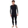 DANISH ENDURANCE Completo Termico Lana Merino, Intimo Inverno Uomo | Set termico in lana merino, traspirante e termoregolante con cuciture piatte, per sci, trekking e casa
