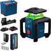 Bosch Professional Bosch PRO 18V System Livella Laser Rotante GRL18V‑4‑34CVG (laser verde, regolazione pendenza ±15%, IP66, doppia alimentazione, incl. ricevitore LR45, ProCore 4.0Ah, caricatore e L‑BOXX 374)