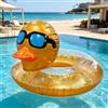 Generico Anello Da Nuoto A Forma Di Con Paillettes,Spiaggia Estiva Gonfiabile | Il Diametro Di 90 Cm Si Adatta Comodamente E Agli Adulti . Realizzato In PVC Atossico Ispessito Da 0,25 Mm