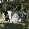 Holepyr Tenda da cabina per persone con tetto verde, x x, tenda da campeggio con finestra di ventilazione, tenda impermeabile per esterni, include pali, tiranti, borsa per il trasporto