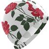 FJQWKLF Rose Red Silhouette swim large for men Short Hair waterproof swimming caps for women Hair Protection and Drag Reduction gorras para nadar de mujer