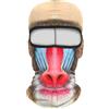 Generic Maschera integrale per attività all'aperto con simpatico motivo gatto e cane e cappello di Halloween, ideale per sci, escursionismo, equitazione per lo sport