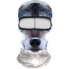 Generic Viso da sci 3D con orecchie per festival musicali, sci, Halloween, feste all'aperto
