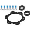 LSRRYD Kit Adattatore di conversione mozzo Boost per Ruota Anteriore e Posteriore della Bici 15mm x 100mm a 110mm, 12mm x 142mm a 148mm Adattatore Freno a Disco in Alluminio