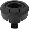 BESPORTBLE Chiusura a Filo per Gavone Camper, Maniglia Nera in Plastica | Montaggio Nascosto, Foro Standard da 2 Pollici, Spessore Porta 2-7mm, per Barca e Interni