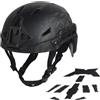 LXGXFNB Casco Tattico High Cut con Guide Laterali Sospensione Regolabile | Calotta Leggera 0.7 kg Supporto Frontale Cordino Imbottiture Morbide Cinque Regolazioni Pannelli a Strappo