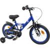 KTHLBRH Bicicletta per Bambini 14 Pollici in Acciaio per 3 a 5 Anni | Telaio in acciaio,manopole in gomma,stelo a vite,parafanghi inclusi,sella anatomica,manubrio regolabile