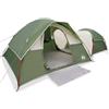 Generic Tenda lounge impermeabile per 5 persone con cappuccio rimovibile, verde | Poliestere, rivestimento in PU, antivento, bastoncini in fibra di vetro, telo di terra, porta E, borsa per il trasporto