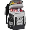 Syglawnd Zaino Termico Coibentato, Borsa Frigo Portatile da 30 Litri con Doppio Scomparto a Prova di Perdite, per Campeggio Picnic, Nero, 7, 09x11, 02x16, 54 Pollici