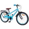 KTHLBRH Bicicletta per Bambini 18 Pollici in Acciaio Azzurro per 5-7 Anni | Telaio in acciaio, freno a cerchione, sella anatomica, ruote 18 pollici, 123 x 51 x 78 cm, uso su vari terreni