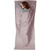 Generic Camping Sleeping Bag Liner - Lightweight Microfiber Travel Sheet For Adults | Polyester And Microfiber Sleeping Bag Liner Measuring 29.52 x 82.67 Inch, Weighing 380g, With Pillow Pocket And Roomy Leg Spa