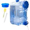 Qzdtue Camping Water Container, 12L Leakproof Portable Jug With Spigot For Travel | Leakproof 12L Storage With Easy Pour Spigot Provides Convenient Water Access For Camping Hiking Picnics BBQ Road Trips Cars