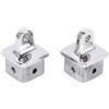 Jiawu Tappo per Occhiello Interno Quadrato da 2 Pezzi, 32 Mm | Acciaio Inossidabile Kit Staffe per Guide a Ganascia Quadrata per Barche Staffe Superiori per Barche di Grado Marino Hardware